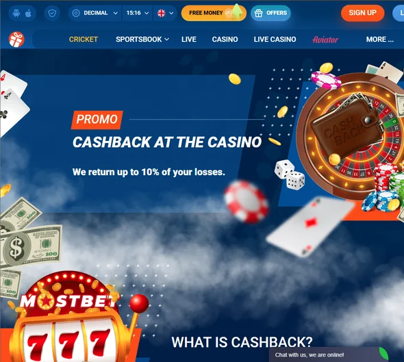 Mostbet's Cashback